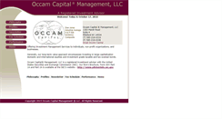 Desktop Screenshot of occamcapital.com