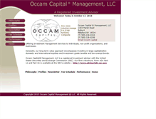 Tablet Screenshot of occamcapital.com
